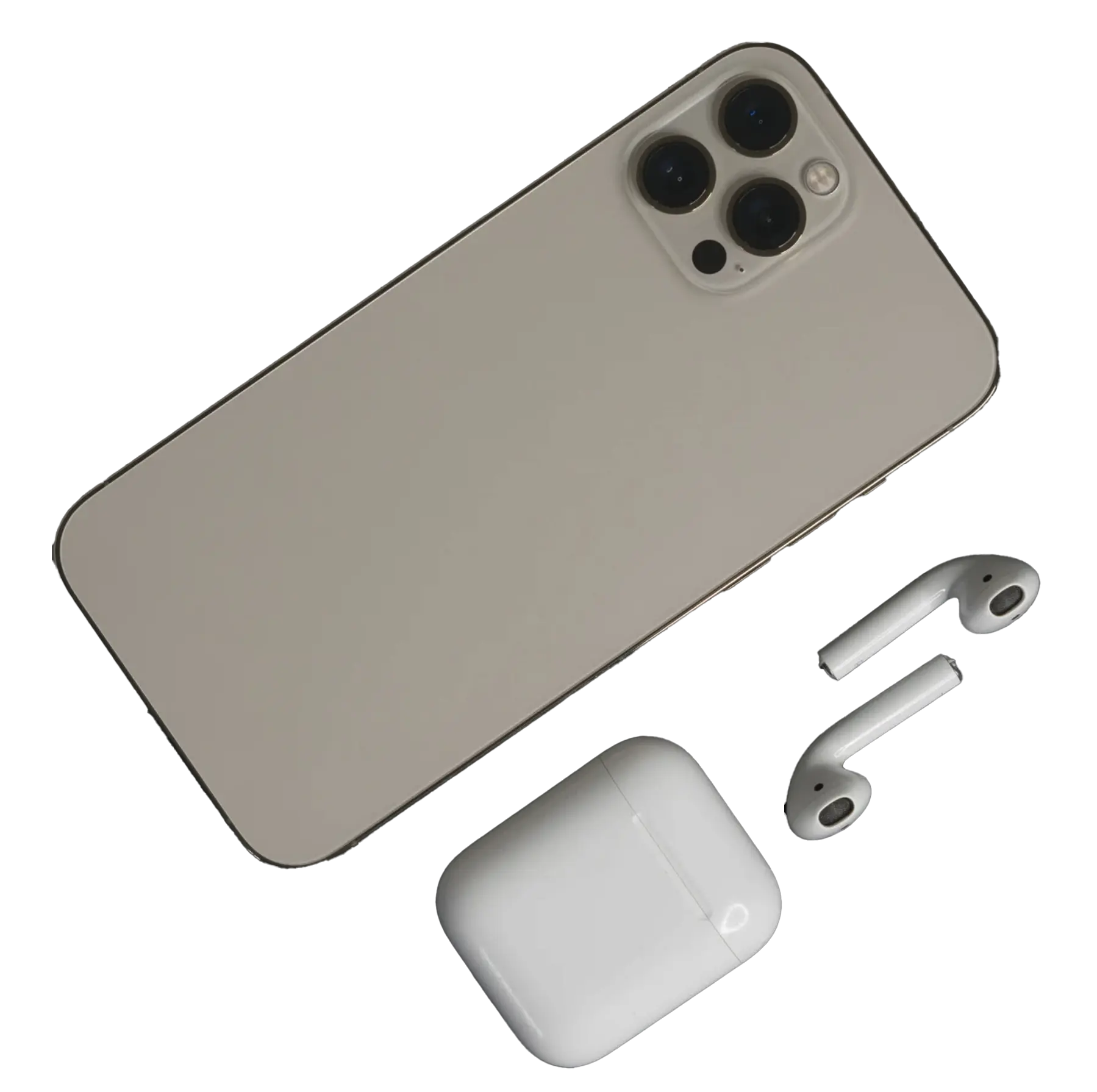 Smartphone mit Kopfhörern für sprachbasierte Assistenz